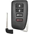 BestKeys Smart Proximity Control Remote Car Key Fob Replacement for Lexus 2016-2020 LX570 2018-2020 NX300 2015-2020 NX300H 2015-2020 NX200T FCC ID:HYQ14FBA (1)