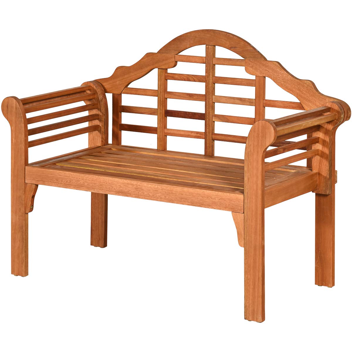 Buy Tangkula Outdoor Eucalyptus Wood Folding Bench, 4 Ft Foldable Solid