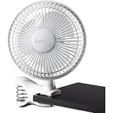 Lasko 2004W 2-Speed Clip Fan, 6-Inch, White