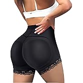 LODAY Womens Butt Lifter Padded Lace Panties Hip Enahncer Body Shaper Boyshort Underwear