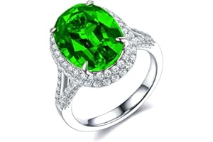 Created Sapphire Blue Cubic Zirconia Wedding Rings for Women, Open Size, Engagement Statement Jewelry Y664