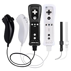 2 Pack Wii Controllers with Motion Plus, includes