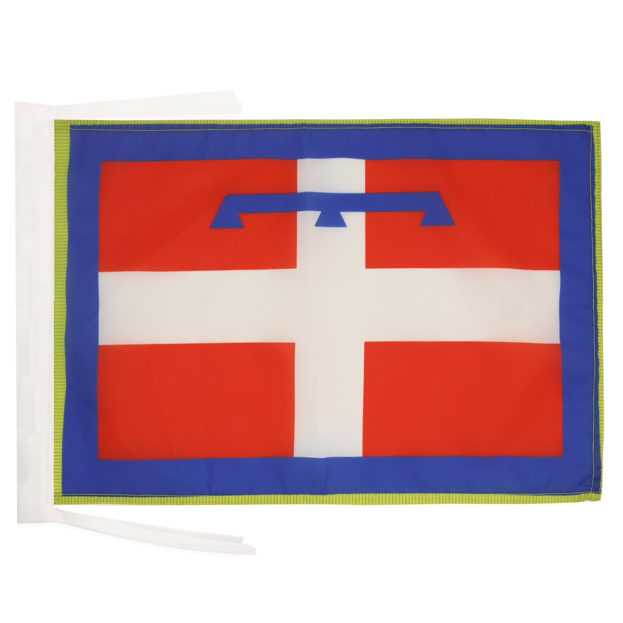 AZ FLAG - Piedmont Flag - 18'' x 12'' - 100% Polyester Italy - Italian region of Piemonte Small Banner with Two Cords - Fade Resistant - Vivid Colors - 18x12 in - 45x30 Cm — image 1