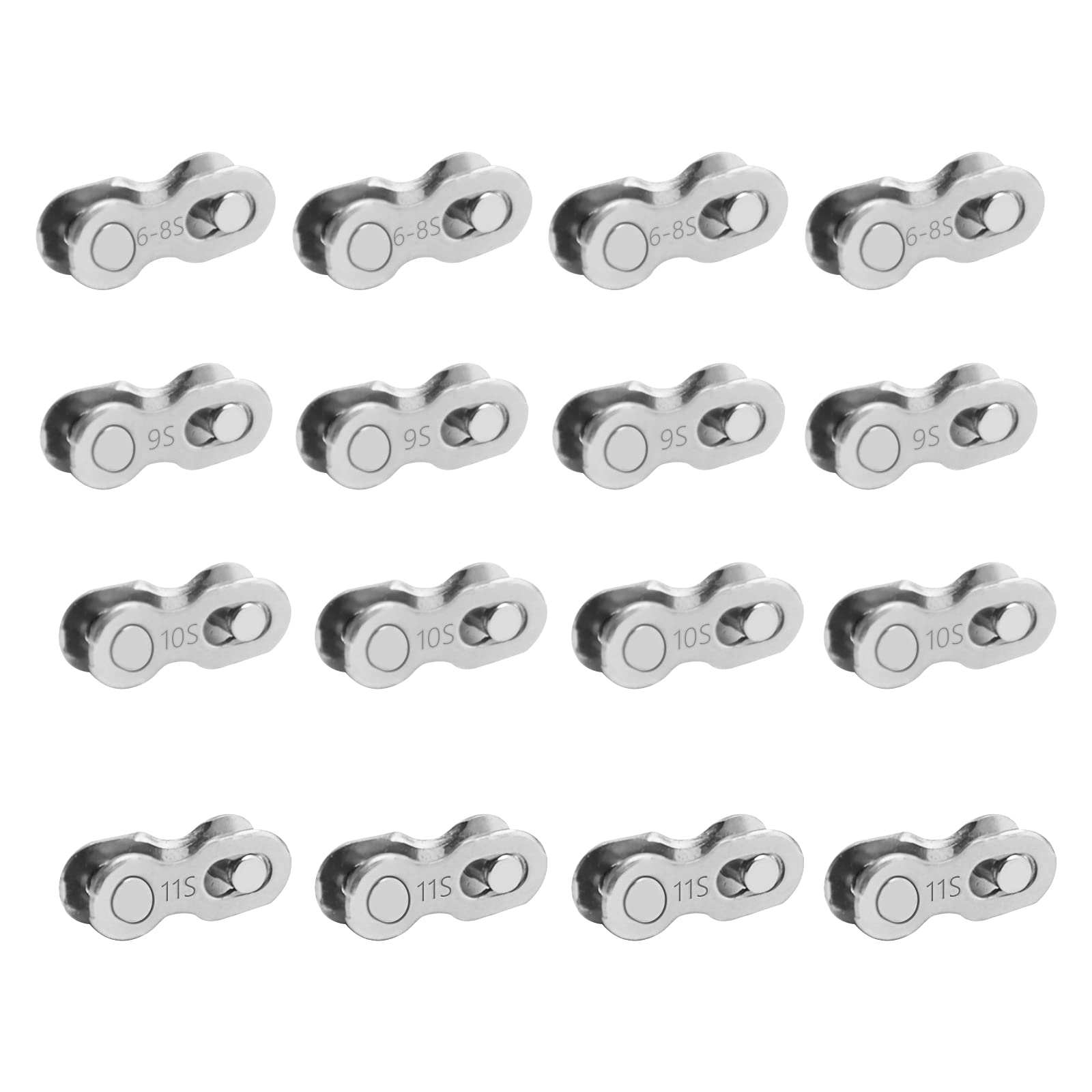 SWYSGS 16 Pairs Single/6/7/8/9/10/11 Speed Multifunctional Bicycle Mechanics Repair Kit, Chain Breaker and Bicycle Link Pliers with Hooks