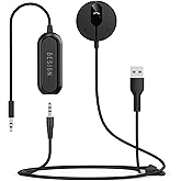 BESIGN BK01 Bluetooth Car Kit, Wireless Aux Receiver for Handsfree Calls and Music Streaming with Ground Loop Noise Filter for Car with Aux Port