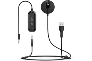 BESIGN BK01 Bluetooth Car Kit, Wireless Aux Receiver for Handsfree Calls and Music Streaming with Ground Loop Noise Filter for Car with Aux Port