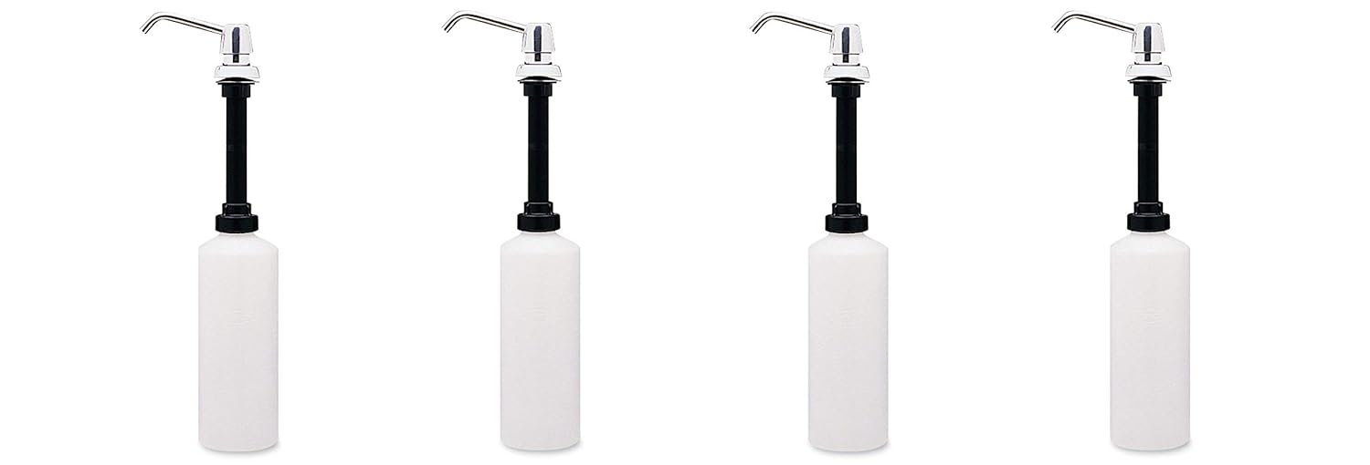 Bobrick B-822 Lavatory-Mounted Soap Dispenser, Stainless Steel (Pack of 4)