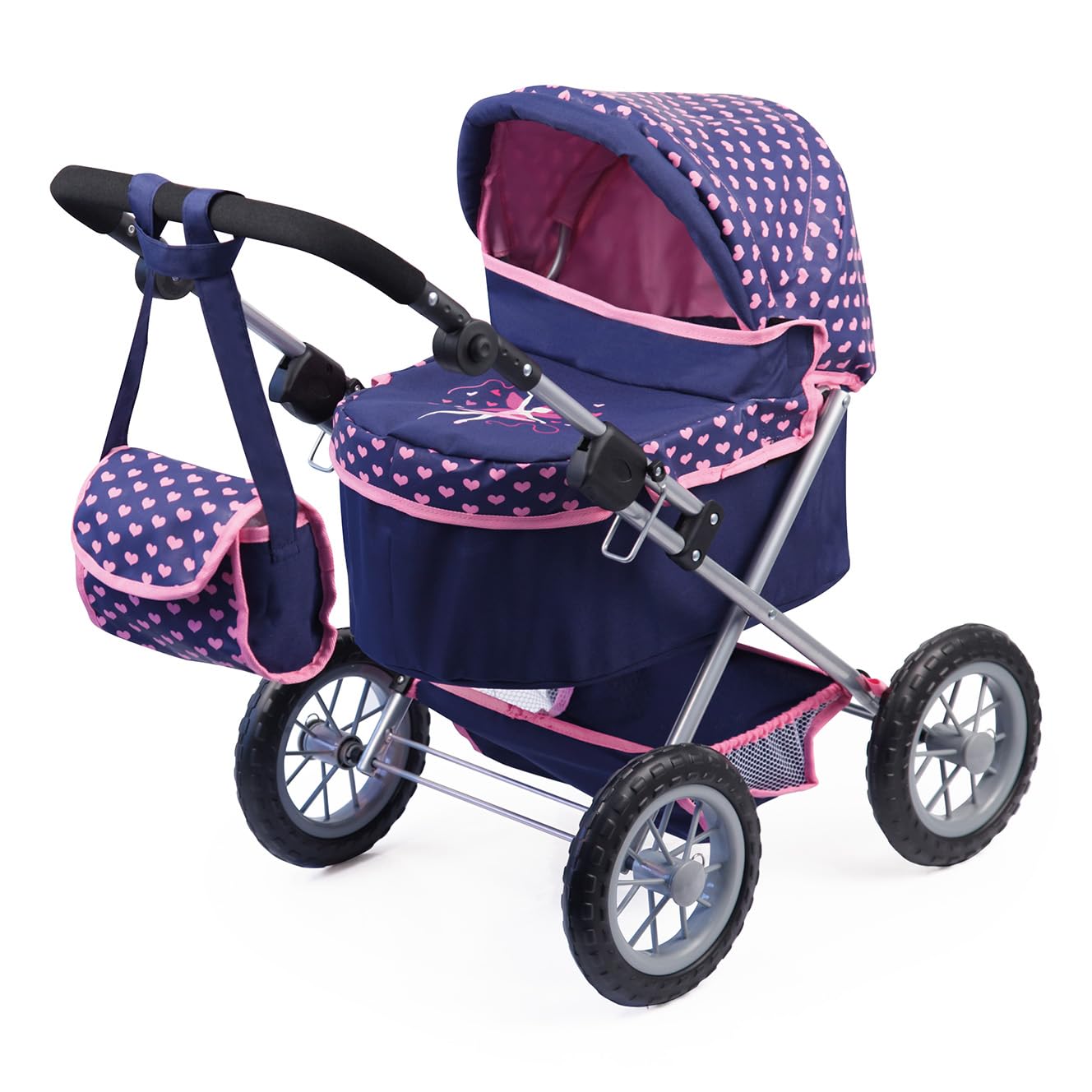 Bayer Design Baby Doll Trendy Pram Blue, Pink