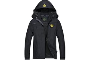 GIISAM Mens Windproof Jacket Waterproof Lightweight Mountain Sport Jacket for Men Hooded Windbreaker Raincoat