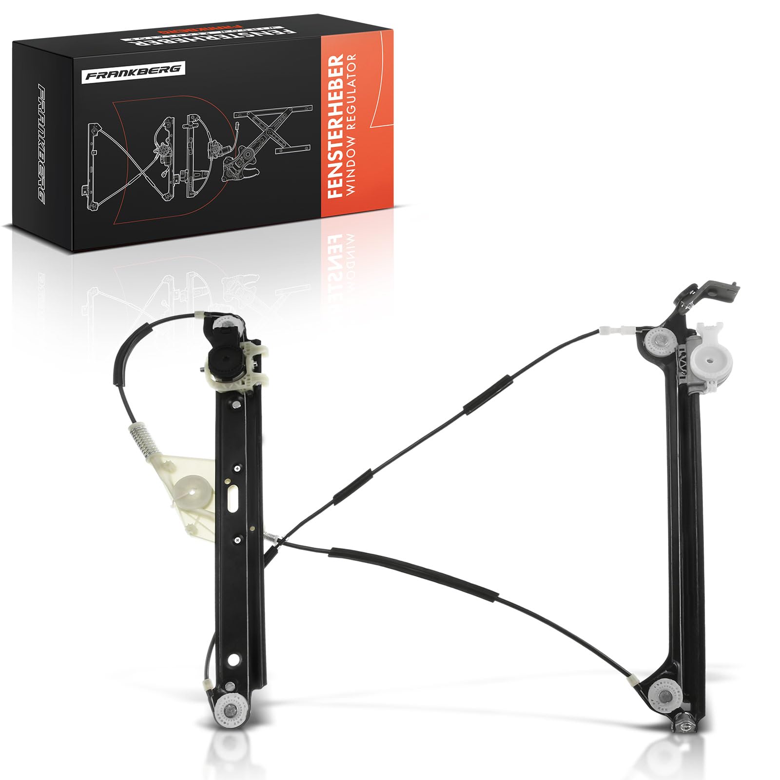 Frankberg Window Regulator Without Motor Compatible with 1 Series E81 116-130 Hatchback 2006-2011 1 Series E82 118-135 M Coupe 2007-2013 1 Series E88 118-135 Convertible 2008-2013 Replace# 51337165596