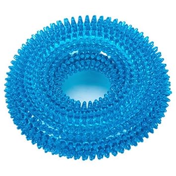 Pets Empire Dog Chew Toys Squeak Rubber Bone Dental Teeth Training For Small,Medium & Large Dogs Color May Vary