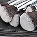 MSQ Makeup Brush Set 15pcs Professional Cosmetic Brushes with Soft Natural/Synthetic Hair, Wood Handle for Foundation, Powder, BB Cream, Eyeliner, Concealer(without bag)