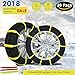 Diagtree 【Updated Version】 Update 3rd Snow Chains Anti Skid Tire Chains Adjustable Emergency Traction Aid for Vehicle Car Vans SUV 10pcs Anti-Slip Chain-Width 145-295mm/5.8-11.6'' (20 Pack)