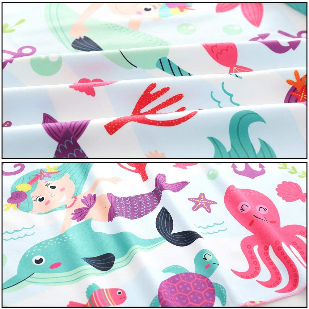 Bwiv Serviette De Plage Enfant Fille Garcon En Microfibre Poncho A Capuchon Serviette De Bain Sechage Rapide Pour Stature 90cm 150cm Chat Stature 90 1cm Linge De Bain Serviettes Napravi Rs