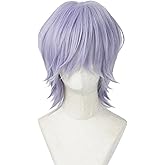 Layered Anime Cosplay Wig, Lavender Purple, Cosplay Costume Wig,Anime Halloween Wig