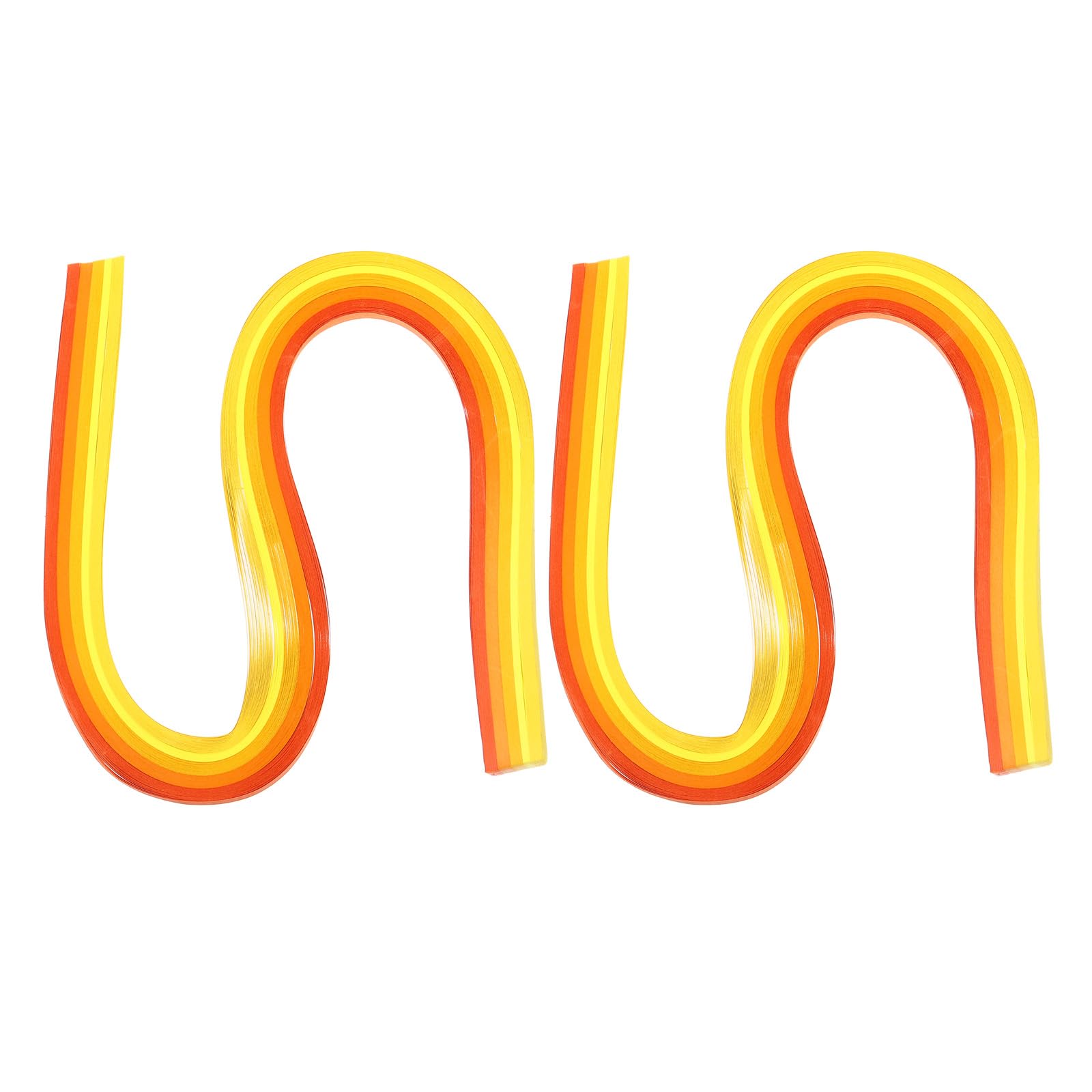 PATIKIL 540 x 3mm Rainbow Quilling Strips Paper,240 Pcs Origami Paper Quilling Strip for Art DIY Hand Craft Christmas, Gradient Yellow