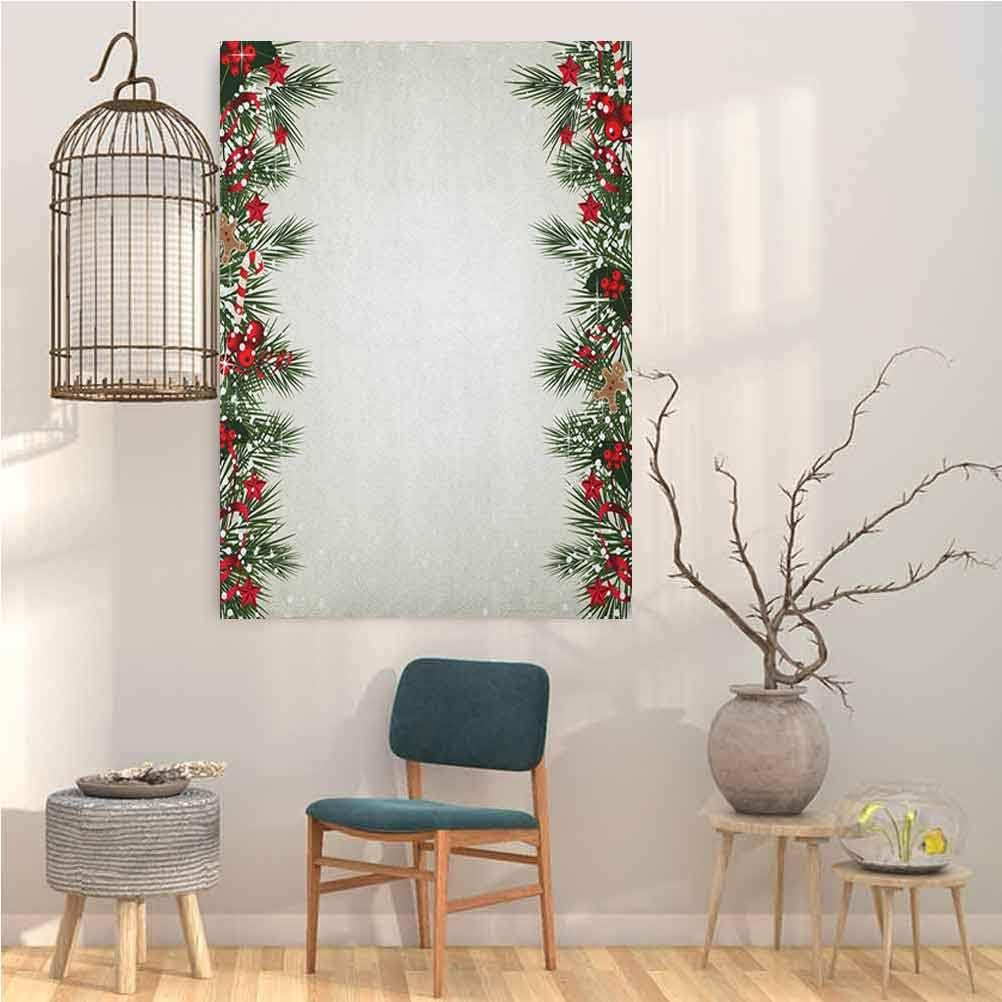 Christmas Wall Art Tree Branch Border Design