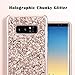 UrbanDrama Galaxy S8 Plus Case, Luxury Glitter Sparkly Crystal Rhinestone Dual Layer High Impact Hard PC Soft TPU Bumper Anti-Slip Shockproof Protective Case for Samsung Galaxy S8 Plus, Rose Gold