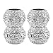 Anzio Ice Diamond Bling Crystal Auto Car Truck SUV Headrest Collars Interior Decoration (4pcs, Chrome)