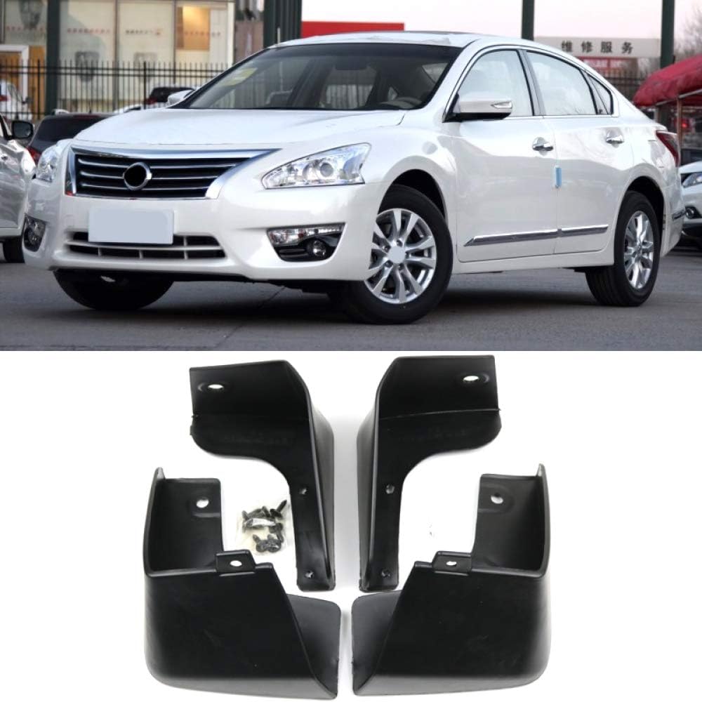 ZAYYL Car Mud Flaps Mudguard,For Nissan Altima Teana L33 2013 2014 2015 2016 2017 4Pcs/set Car Front Rear Mud Flaps Mudguards with Installing Screw Nails