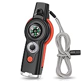 7-in-1 Emergency Survival Function Whistle, Outdoor
