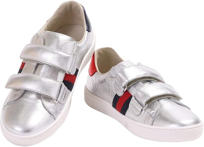 Amazon グッチ スニーカー カジュアルシューズ シャイニー Dxd60 8172 シルバー 並行輸入品 運動靴 スニーカー
