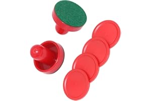 Air Hockey Paddle & 4 Pack Set Dairy Plastic Table Pusher Game Table for Adult Kids Game Equipment