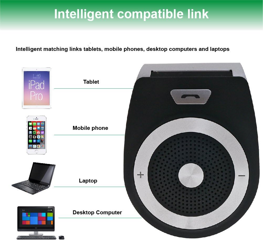 Amazon Co Jp 車のbluetoothハンズフリーキット電話のためのオーディオレシーバー自動ブルートゥーススピーカー高品質のaux Usb日バイザーbloototh車のハンディフリーキット 家電 カメラ