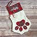 Lovely Pet Paw Christmas Stocking for Dog or Cat 18-Inch Length (Dog)