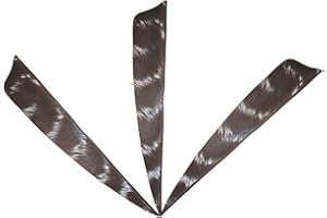 XXRRP ARCHERY 50pcs 4” Shield Cut Archery Fletches Arrow Feathers Turkey Feather Right/Left Wing Vanes for DIY Hunting Arrows Accessories