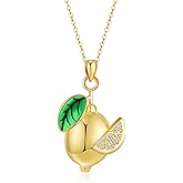 TALYKONG Banana/Lemon/WWatermelon Necklace Fruits Jewelry Gift for Women Wife