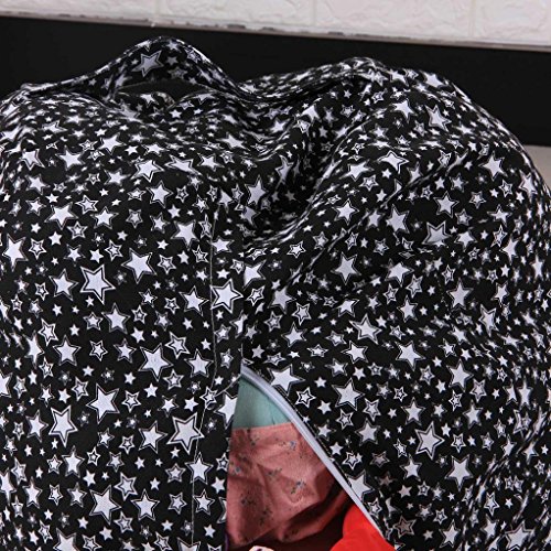 Auwer Stuffed Animal Storage Kid Bean Bag Chair - Plush Toy Storage for your Child's Stuffed Animals and Blankets (I) - Thumbnail 3
