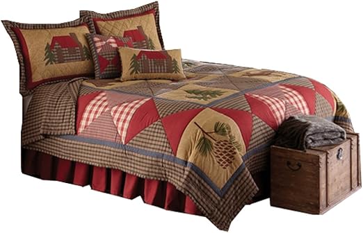 Amazon Com Park Designs Cabin Style 6 Piece Queen Size Bedding