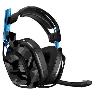 MightySkins Skin Compatible with Astro A50 Gaming Headset - Black Camo | Protective, Durable, and Unique Vinyl Decal wrap Cover | Easy to Apply, Remove, and Change Styles | Made in The USA
