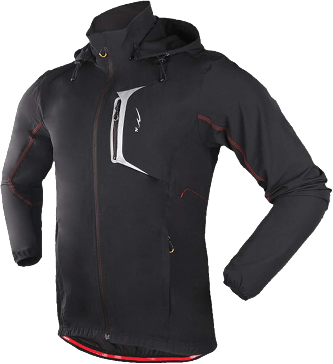 Warm Men's Cycling Jacket Waterproof, Reflective Breathable MTB Bike