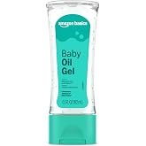 Amazon Basics Baby Oil Gel with Aloe Vera &amp; Vitamin E, 6.5 Fl Oz (Pack of 1), Packaging May Vary