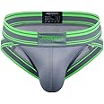 JOCKMAIL Mesh Athletic Supporters Mens Briefs Underwear Comfort Male Underwear for Gym Sport
