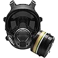 Parcil Distribution NB-100 Smoke Black Tactical Gas Mask-Full Face Respirator