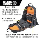 KLEIN TOOLS Tradesman Pro Extra Large 40-Pocket Electrician Tool Backpack view 2