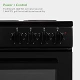 Willow WE50TSB 62L Freestanding Electric Cooker 50cm Twin Cavity Black view 6