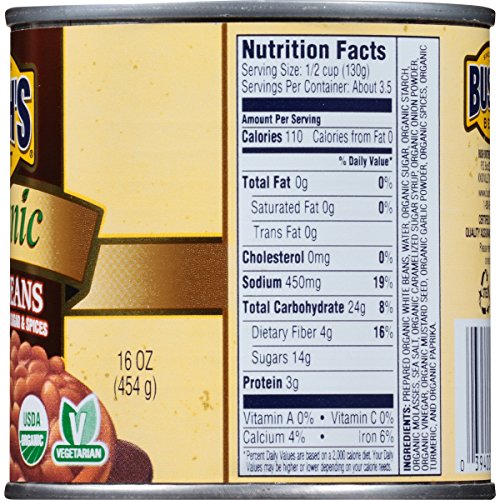 3 Bushs+Best+Organic+Baked+Beans