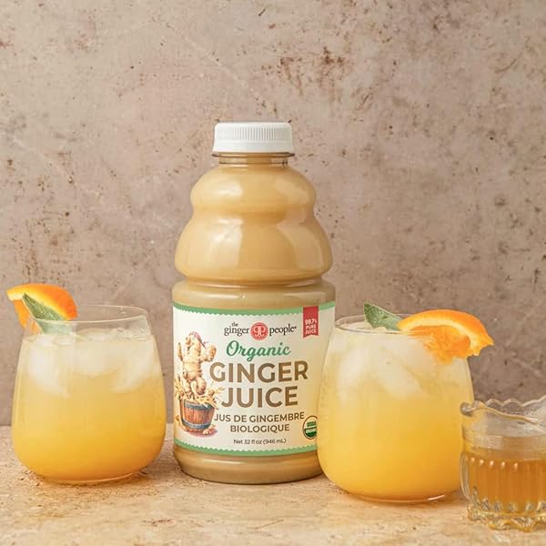 99% PURE ORGANIC GINGER JUICE BY THE GINGER PEOPLE – DIGESTIVE HEALTH, PREMIUM QUALITY, 32 FL OZ BOTTLE (PACK OF 1)