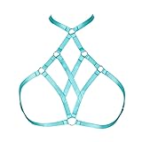 Women's Punk Harness Bra Strappy Top Hollow Out