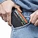 Mens Money Clip Wallet - Front Pocket Wallet - RFID Black Genuine Leather