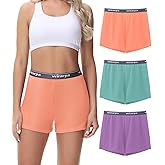wirarpa Women's Cotton Sleep Shorts Comfywear Lounge Pajama Shorts 3 Pack