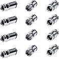 SATMAXIMUM RG6 F Type Compression Connector, All-Metal Coaxial Fitting Plug for Satellite & Cable TV – Compatible with Standard Compression Tools, 0.3 MHz to 3 GHz Range (30 PCS)