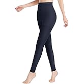 DCCDU Medical Compression Pantyhose for Women & Men, 20-30mmHg Graduated Support Tights, Opaque Footless Waist High Compression Stockings & Leggings for Varicose Veins, Edema, Flight, DVT, Navy, L