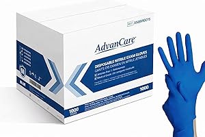 Nitrile Gloves 4 Mil Disposable - Bulk Use - Latex-Free, Hospital Grade Gloves - Medical, Salons, Food & Commercial Use