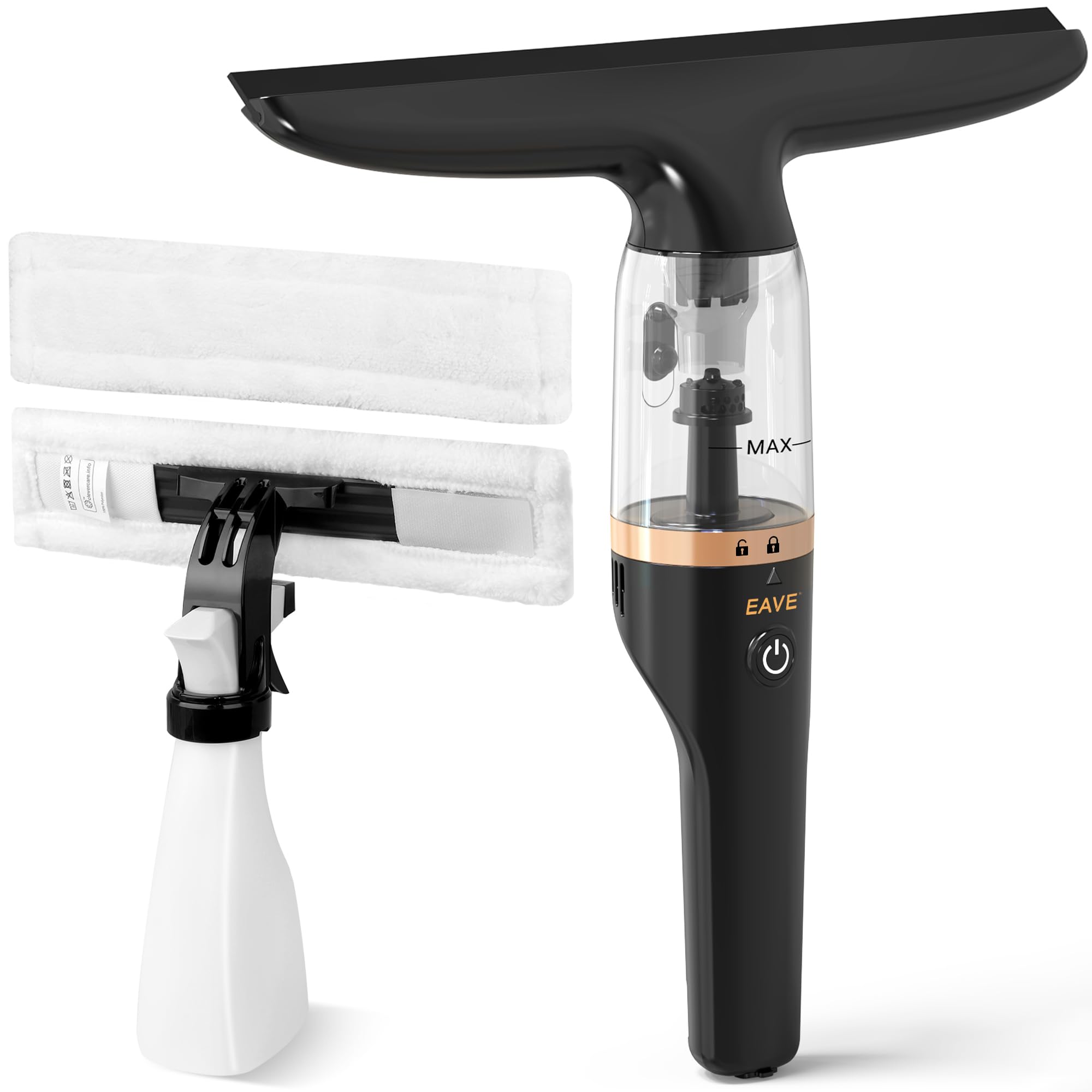 Photo 1 of Rechargeable Window Vac, Electric Window Vacuum Squeegee, with 11 in. Squeegee Blade, Cordless Window Vacuum Cleaner Set for Cleaning Windows, Shower Doors, Mirrors, Tiles