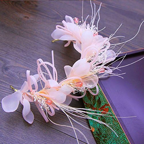 &zhou Bridal Hair Jewelry Headdress By Hand Wedding Dress Accessories 32cm